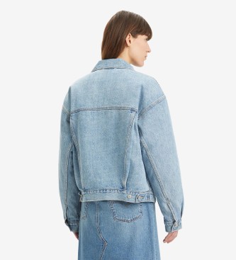 Levi's Giacca camionista in shearling 3 in 1 anni '90 Blu