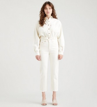 Levi's Jeans 501 Crop blanco 