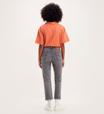 Levi's Jeans Cropped 501 Nero
