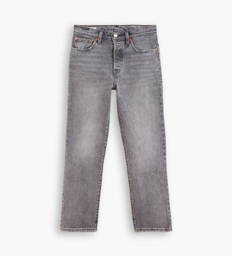 Levi's Jeans Cropped 501 Zwart