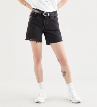 Levi's Shorts 501 Mid Thigh Short Lunar Blac black