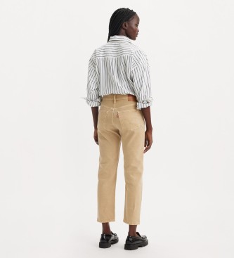 Levi's Obrezane kavbojke 501 Original beige