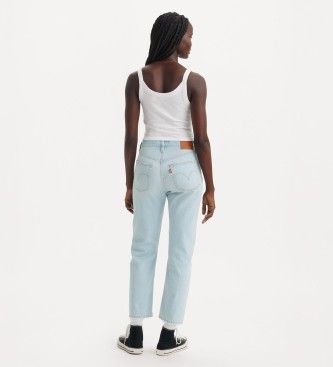 Levi's 501 Jeans blu ritagliati leggeri originali