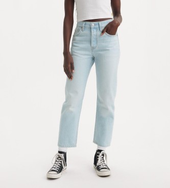 Levi's Jeans 501 Original Lichtgewicht cropped blauw