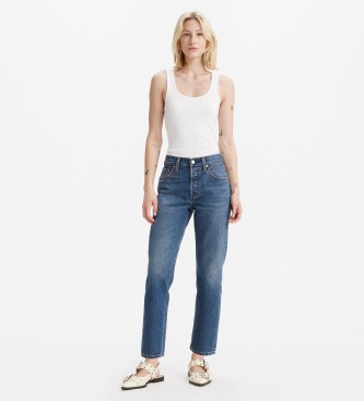 Levi's 501 Jeans blu ritagliati leggeri originali