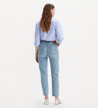 Levi's Jeans 501 Original Lichtgewicht cropped blauw