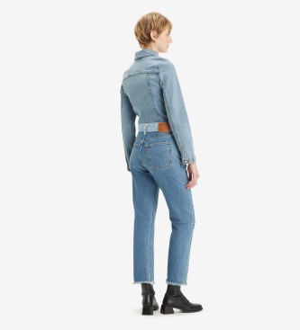 Levi's Jeans 501 Original Split Cropped blue