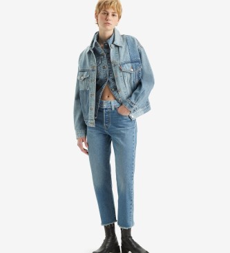 Levi's Jeans 501 Original Split Cropped blau