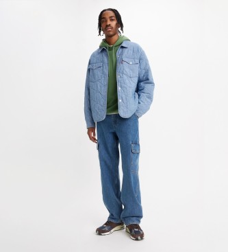 Levi's Jean cargo droit et baggy 568 bleu