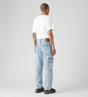 Levi's Proste jeansy cargo baggy 568 niebieskie