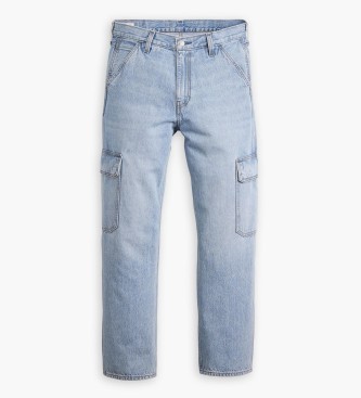 Levi's Proste jeansy cargo baggy 568 niebieskie