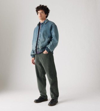 Levi's Corduroy broek 568 recht en baggy zwart