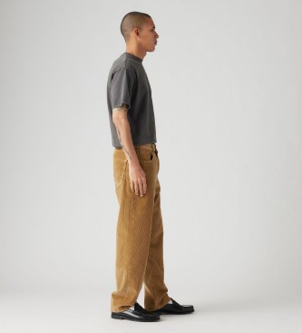 Levi's 568 corduroy straight and baggy trousers brown