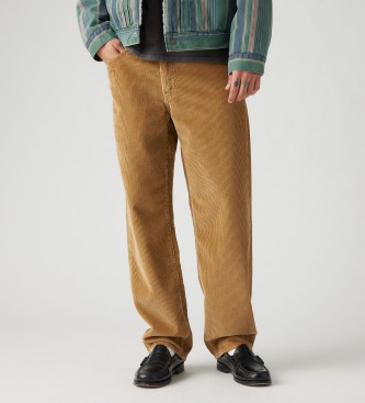 Levi's 568 corduroy straight and baggy trousers brown