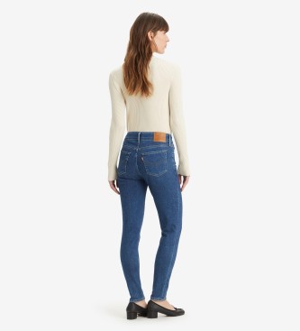 Levi's Dżinsy skinny z podwójnym guzikiem 711 niebieskie