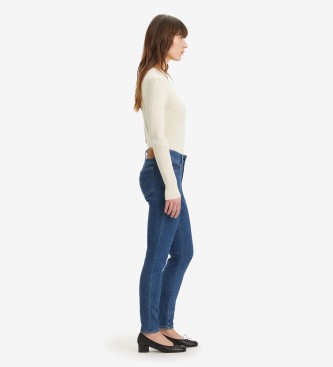 Levi's Dżinsy skinny z podwójnym guzikiem 711 niebieskie