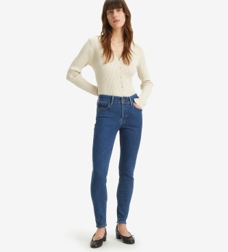 Levi's Dżinsy skinny z podwójnym guzikiem 711 niebieskie