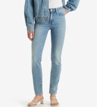 Levi's 712 skinny jeans with piped pocket blue