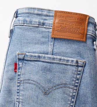 Levi's 712 skinny jeans met paspelzak blauw