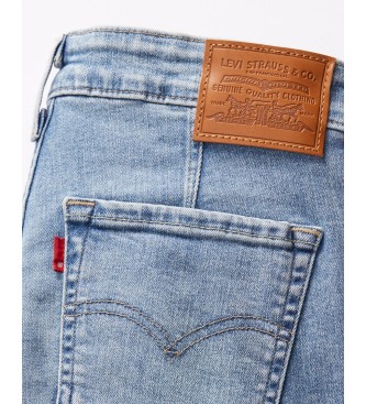 Levi's 712 skinny jeans met paspelzak blauw