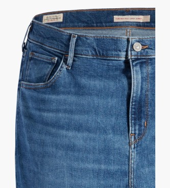 Levi's Jeans 720 Hoog Uitlopend Super Skinny Blauw