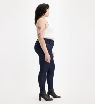 Levi's Super skinny jeans met hoge taille 720 blauw