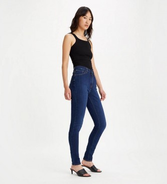 Levi's Jeans 721 High Rise Skinny Dark Indigo - Brugt i bl