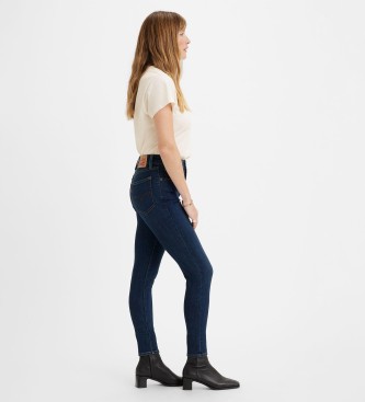 Levi's Wąski jeans z wysokim stanem 721 niebieski