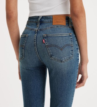 Levi's Dżinsy 721 z wysokim stanem Skinny niebieskie