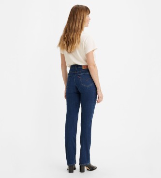 Levi's Straight high-waisted jeans 724 blue