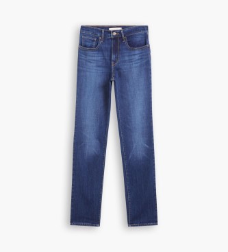 Levi's Straight high-waisted jeans 724 blue