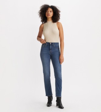 Levi's Straight high-waisted jeans 724 blue