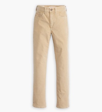 Levi's Pantalon droit en velours ctel 724 avec ceinture haute beige