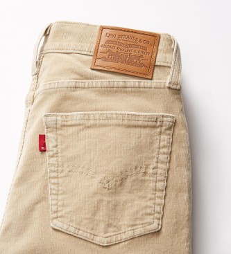 Levi's Pantaln 724 de pana rectos con cintura alta beige