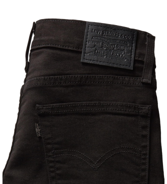 Levi's Calas de ganga direitas de cintura subida 724 preto