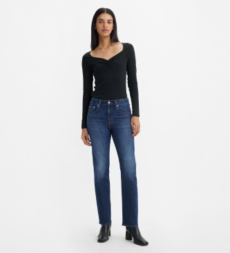 Levi's Jeans 724 rechte blauwe spijkerbroek met hoge taille