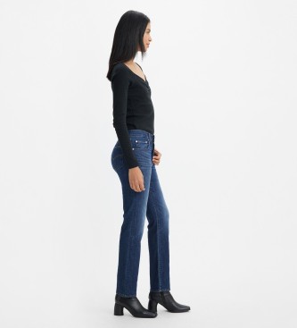 Levi's Jeans 724 rechte blauwe spijkerbroek met hoge taille