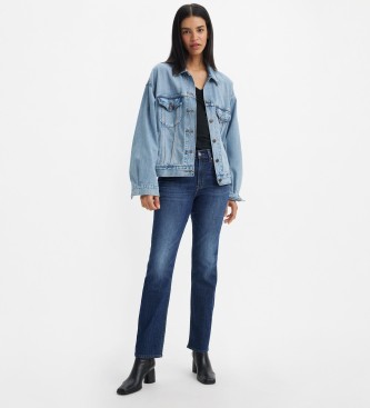 Levi's Jeans 724 ravne modre kavbojke z visokim pasom