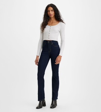 Levi's Jeans 725 bootcut med hg midja marinbl