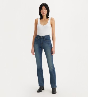 Levi's Bootcut jeans met hoge taille 725 blauw