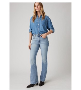 Levi's Jeans 726 Uitlopend Hoog Taille Blauw
