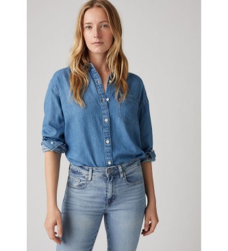 Levi's Jeans 726 Uitlopend Hoog Taille Blauw