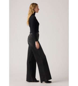 Levi's Kavbojke 728 Wide Leg black