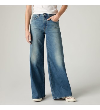 Levi's Jeans 728 de Pierna Ancha y Tiro Alto azul