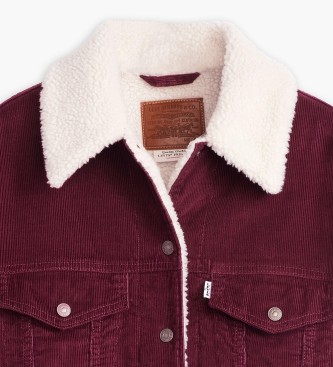 Levi's Casaco de camionista 90's Sherpa castanho