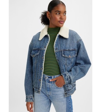 Levi's 90's Sherpa Trucker Jacket Blue - ESD Store fashion, footwear and  accessories - best brands shoes and designer shoes