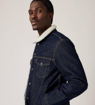 Levi's Coat Type Sherpa Trucker Giv it blue