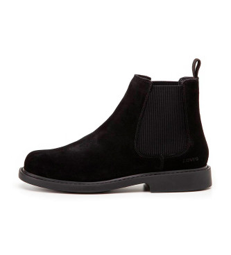 Levi's Amos Chelsea Leather Ankle Boots preto