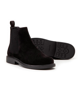 Levi's Amos Chelsea Leather Ankle Boots preto