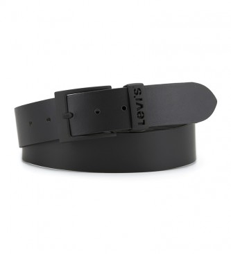 Levi's Ashland Leather Belt Metal Black